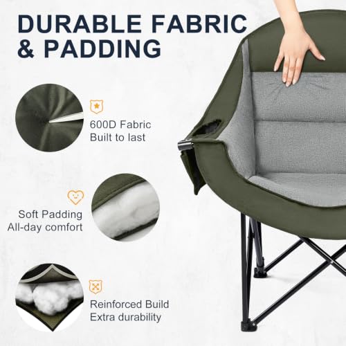 Oversized Camping Chair for Adults (Green)