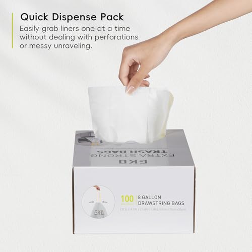 Easy Dispense Roll 100 Count Extra (100 Count (Pack of 1) / 8 Gallon Bags/Code F-1 Ultra Strong)