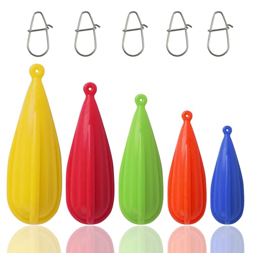 Fishing Practice Plugs Bait Casting Practice Plugs 5 Size Mixed Colors Silicone Weights Fishing Practice Plug for Kids Beginners Improving Throwing Casting Skills