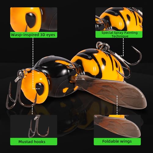 Fishing Lures (A1-Wasp Topwater)