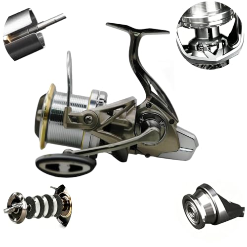 8000/10000/14000 Heavy Duty Saltwater Fishing Spinning Open Face Surf Reel,6+1bb 4.8:1 Gear Ratio, 66lbs MAX Drag Heavy Long Casting Inshore Monster Fish by Quorelynx (10000) (10000)