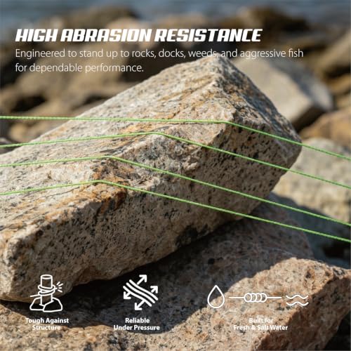 PE Braided Fishing Line (Hi-Vis Green-X8 / 30LB(500Yards))