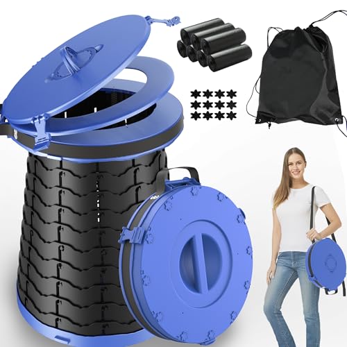 XXL Portable Toilet for Camping (Blue)