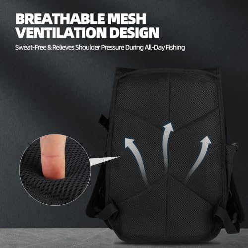 Fishing Backpack with Rod Holder