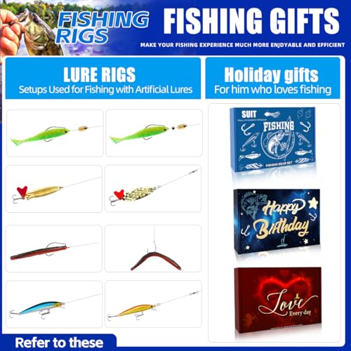 Fishing Gift Tackle Box Lures (Fishing Gear Gift Box)