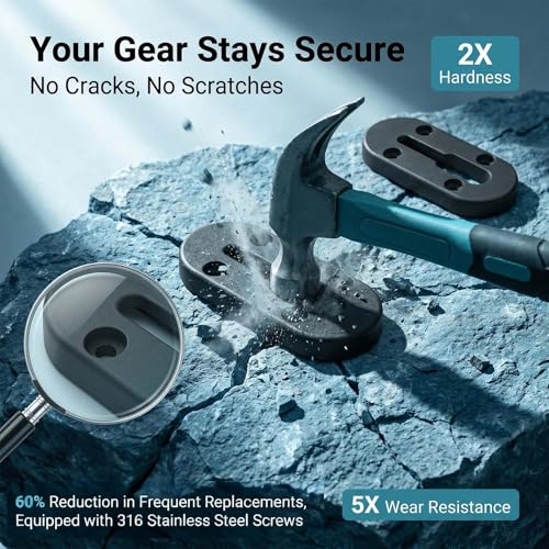 Kayak Track Low Profile Kayak Rail Mount (4 Inch，2 Pcs)