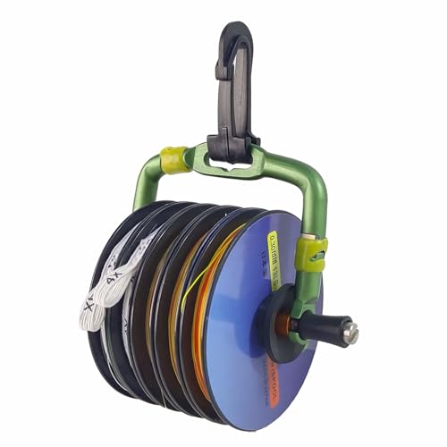 Fly Fishing Tippet Holder with Line Cutter (Matt green + Matt orange color / Tippet Holder With 2 Cutters)