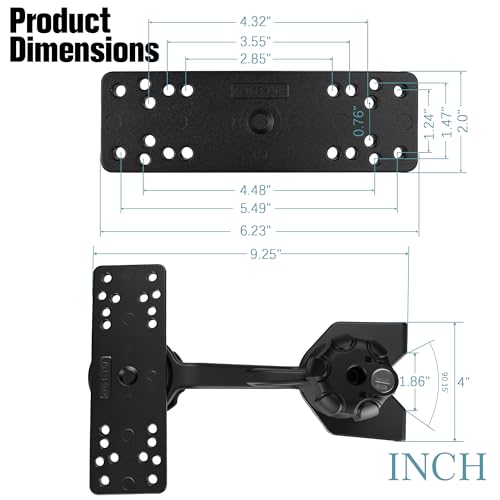Anti Theft Heavy Duty Aluminum Swing Arm Fish Finder Mount (Anti-Theft Mounts)