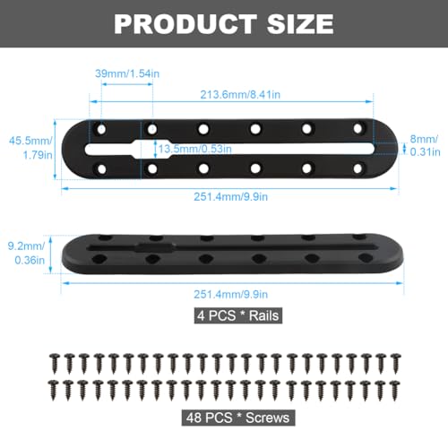 4PCS Kayak Track