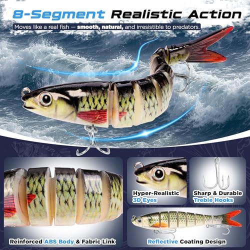 Bass Fishing Lures Kit (Bass/Trout fishing lures-B)