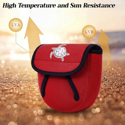 3 Pcs Fishing Spinning Reel Cover (Red / Classic)