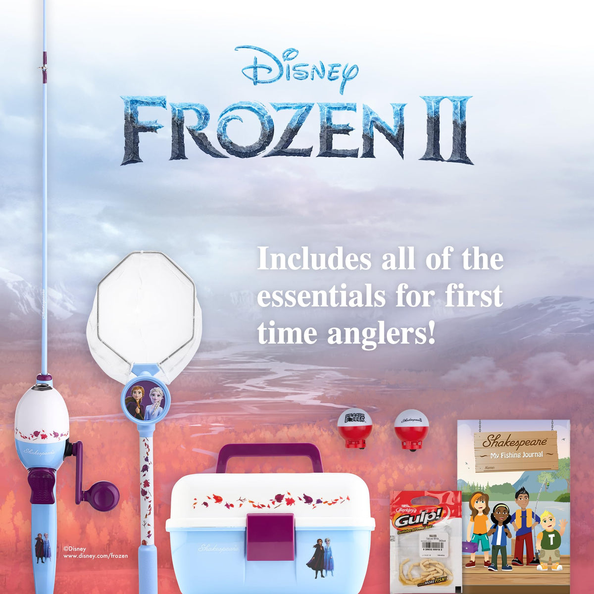 Disney Frozen Kids Fishing Set (Disney Frozen 7 pc Kit)