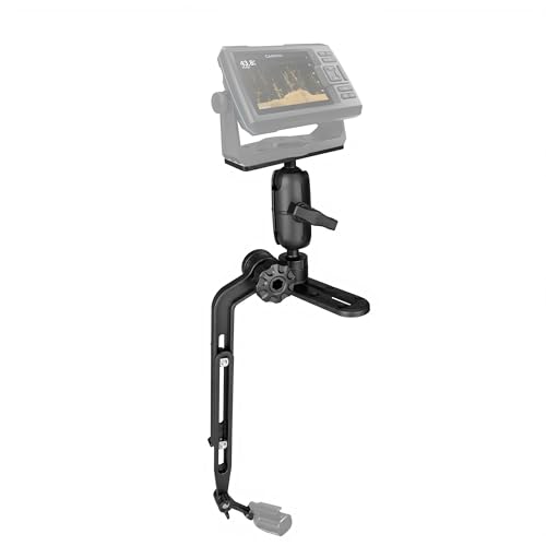 Kayak Fish Finder Mount with Adjustable Transducer Mounting Arm (Medium)