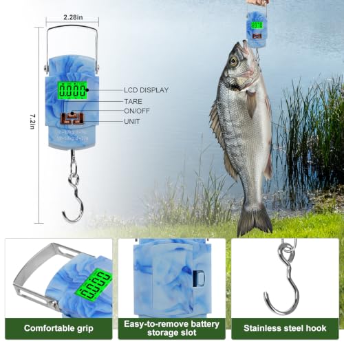 Khaki Fishing Waist Fanny Pack with Fishing Scale