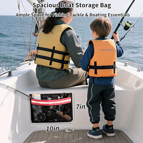 Waterproof & Breathable Marine Storage Bag with Hook and Loop Closure (Lucky Red)