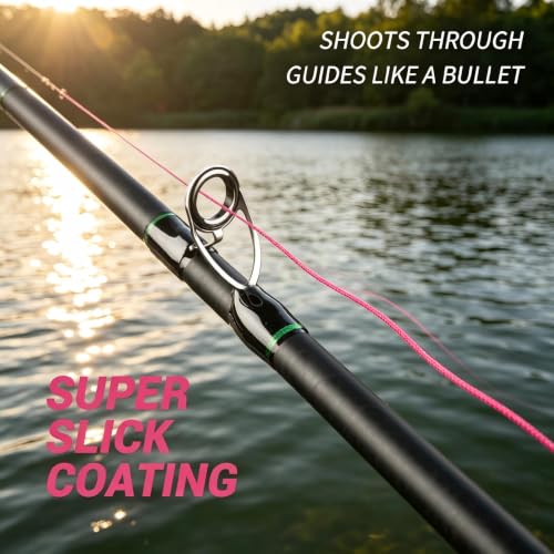 8 Strand Braided Fishing Line (Pink / 20LB(300Yds))