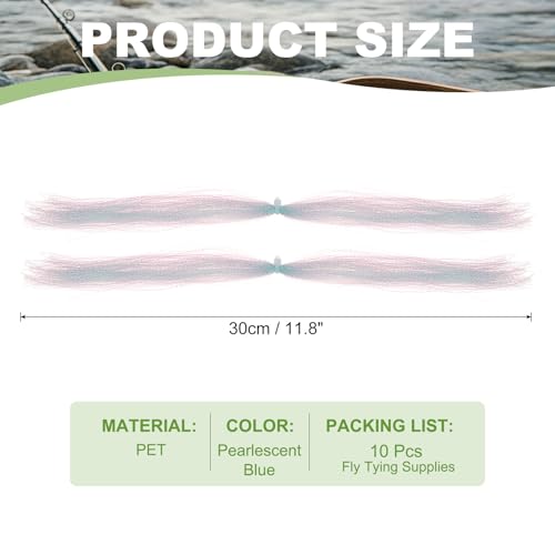 Crystal Flash Fly Fishing Line (Pearlescent Blue)
