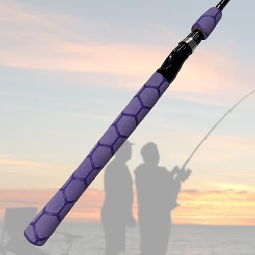 Hex Pattern Handle Heat Shrink for Fishing Rod