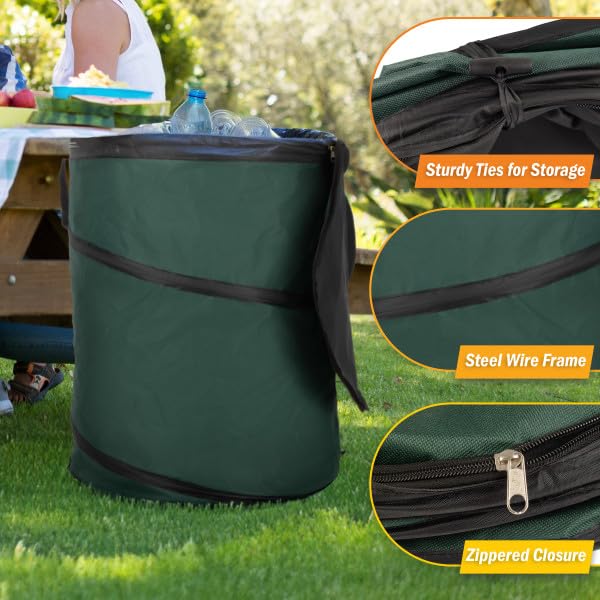 Collapsible Trash Can Camping Essentials (46-Gallon, 32-Gallon and 23.1-Gallon)