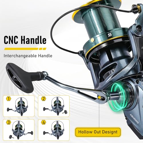 Surf Fishing Reel Ultra Smooth Powerful Spinning Reels