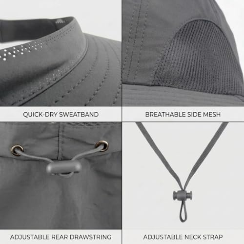 Mosquito Hat with Netting (Grey)