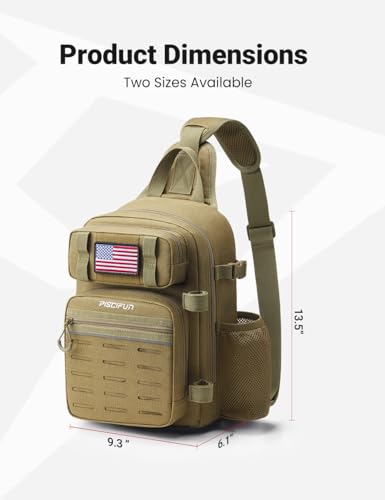 Fishing Backpack Tackle Bag (Single Shoulder - Khaki / Standard)