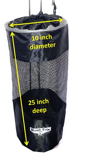 Boat Trash Bag Can Reuseable Washable Mesh and Nylon