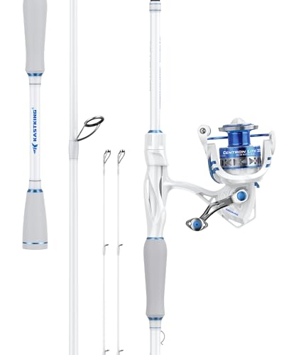 Centron Lite Travel Spinning Fishing Rod and Reel 6'6" ML 2000 Reel Spinning (6'6'' ML- 2000 Reel (4pcs+ Extra Tip))