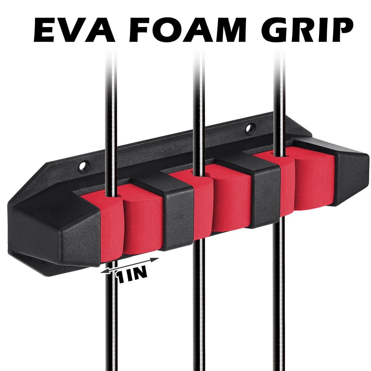 4 Pcs Rod Holders Fishing Boat Pole Holder (Red / 7.8 Inch)