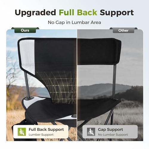 Tripod Hunting Chair for Blinds for Hunting Camping Fishing (Black)