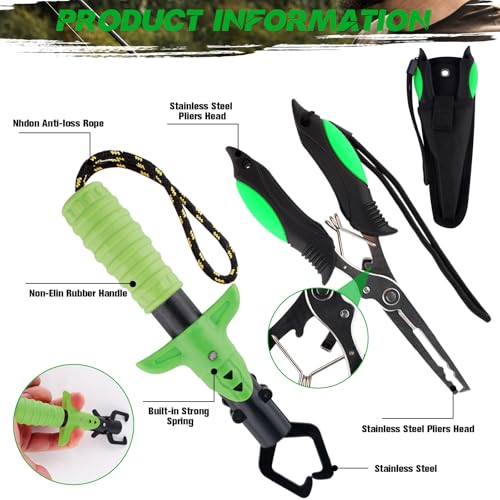 10 Pcs Fishing Tool Kit (Green)