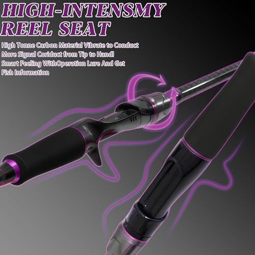 24 Ton Carbon & Fiberglass Spinning (A-Purple- Casting- 6'0")