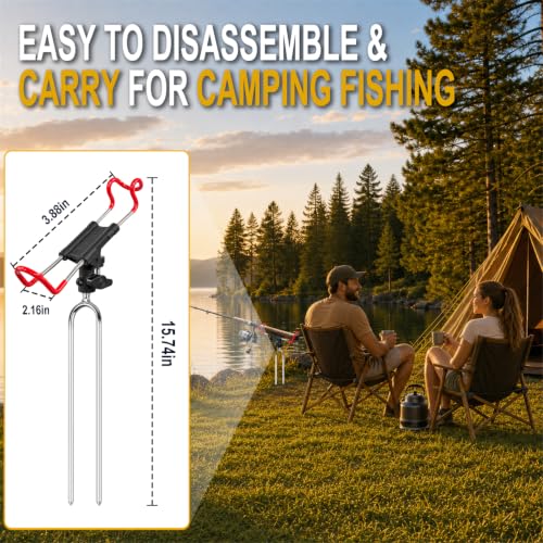 2 Pack Rod Holder for Ground
