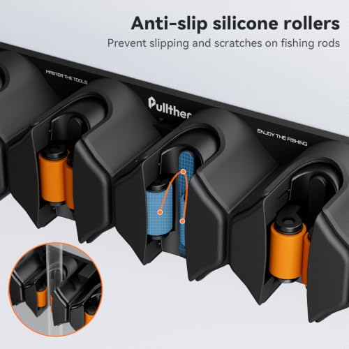 Vertical Fishing Rod Holder (Black-1-pack)