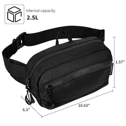 RFID Blocking Fanny Packs for Women and Men Waterproof Crossbody Waist Pack
