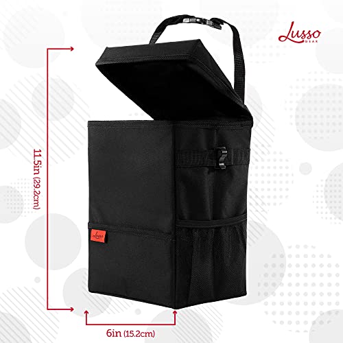 Car Trash Can (3.5 Gal 1-Pack / Black)