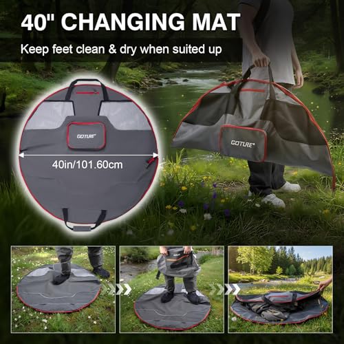 Waterproof Fishing Waist Pack (C1:10L Waterproof Tackle Bag & Wader Bag)
