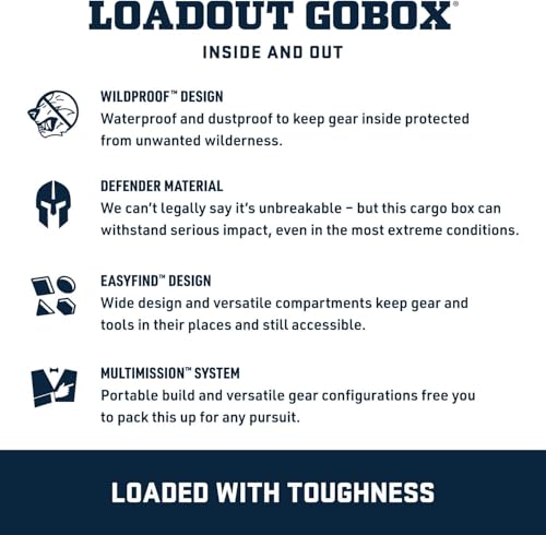 LoadOut 60 GoBox Divided Waterproof Cargo Case (Rescue Red / GoBox 60)