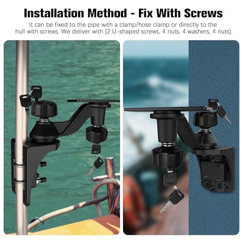 Heavy Duty Fish Finder Mount with Swing Arm