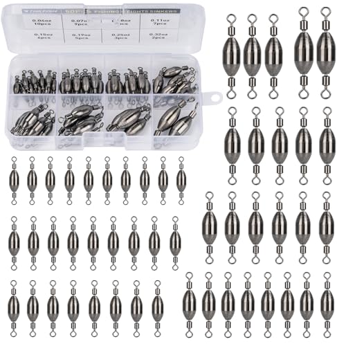 Brass Fishing Sinker Swivel (MIX-50PCS)