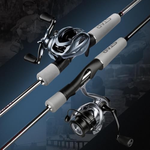 Fishing Rod and Reel Combo (spin-6'6''-m-2000 Reel)