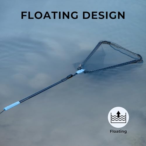 Triangle Fishing Net with Non (60" Full - Floating Net (Telescopic Pole))