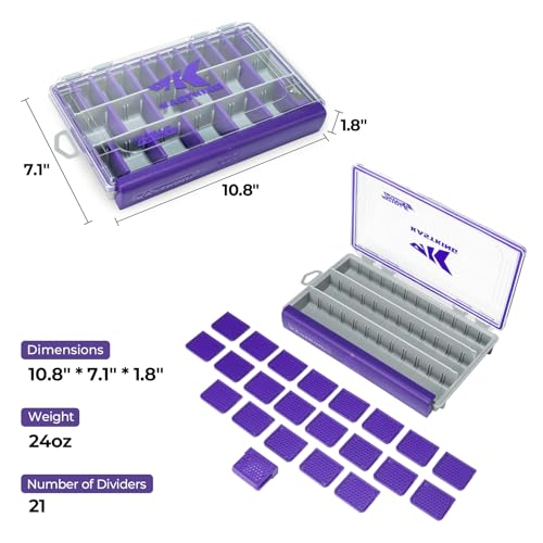HyperSeal Waterproof Tackle Box (3600(2 Pack) / Purple)