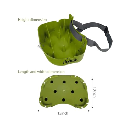 Fly Line Basket Authentic Danish Fisker Design Fishing Stripping Basket Ergonomic Smooth Curved Super Light Line Tangles with Silicone Spike for Line Tray (Green)
