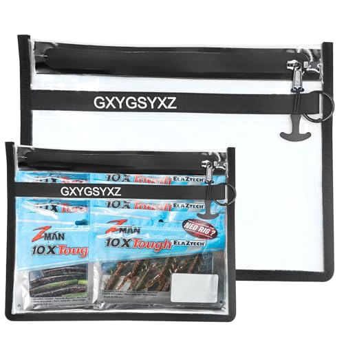 Fishing Gear Storage Bag Bait Storage Sealed Edges Waterproof Protection Durable and Sturdy Large Capacity PVC ((C-1 Pack, Medium 1 Pack, Large))