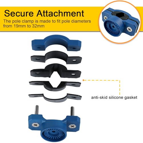 Bike Fishing Rod Holder for Bike Frame Mount (Navy Blue)