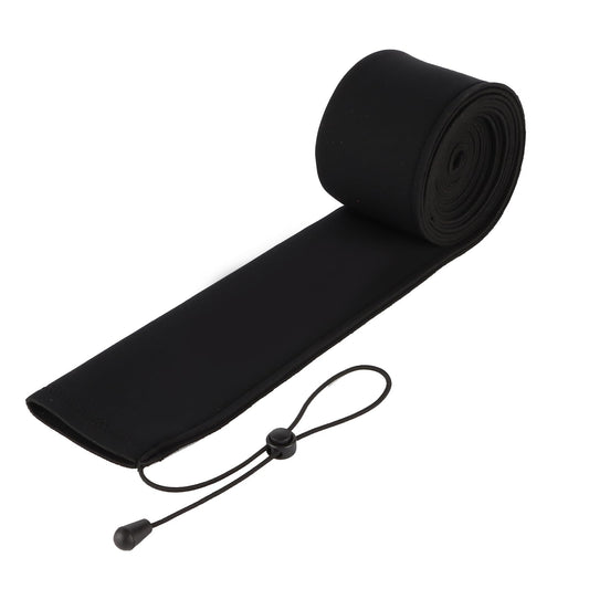 Neoprene Fishing Rod Sleeve Rod Socks for Casting (75" / Black)