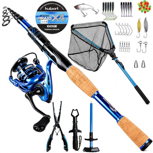 Telescopic Fishing Rod and Reel Combo