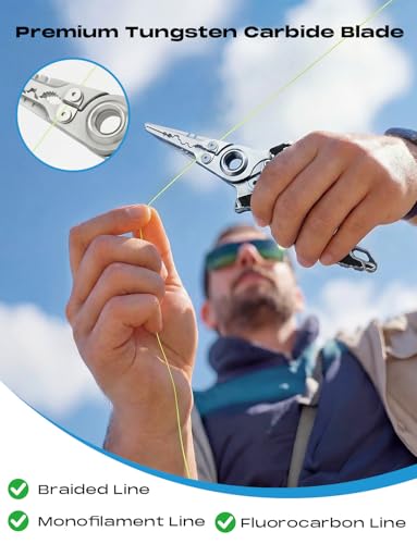 Anti Twist Fishing Pliers with Multi (Black/White / 7.1“)