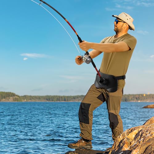 360°Adjustable Padded Fishing Fighting Belt Offshore Tackle Boat Fishing Rod Holder